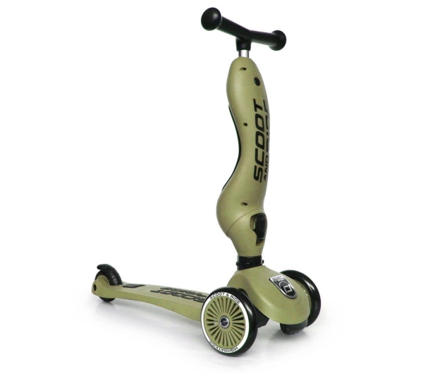 Scoot & Ride Highwaykick 1 Jeździk i hulajnoga 2w1 Olive - 1265377 - zdjęcie 3